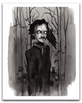Poe and The Raven Print