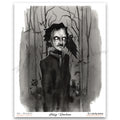 "Poe and The Raven" Print
