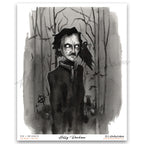 "Poe and The Raven" Print