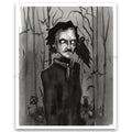 "Poe and The Raven" Print
