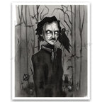 "Poe and The Raven" Print