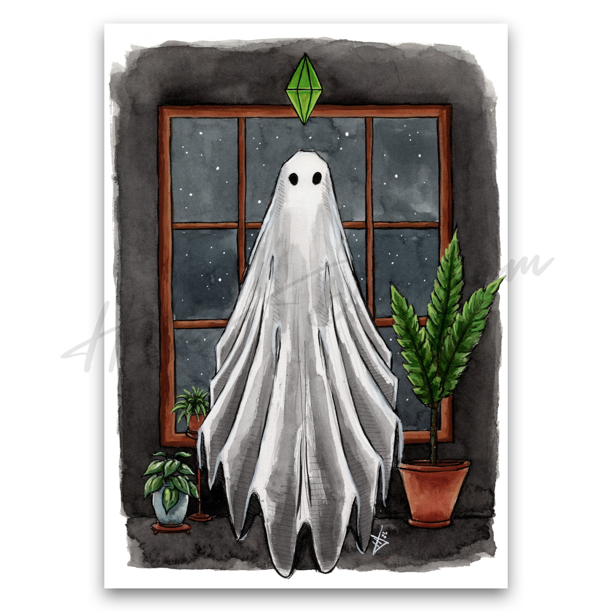 "Sim Ghost" Print