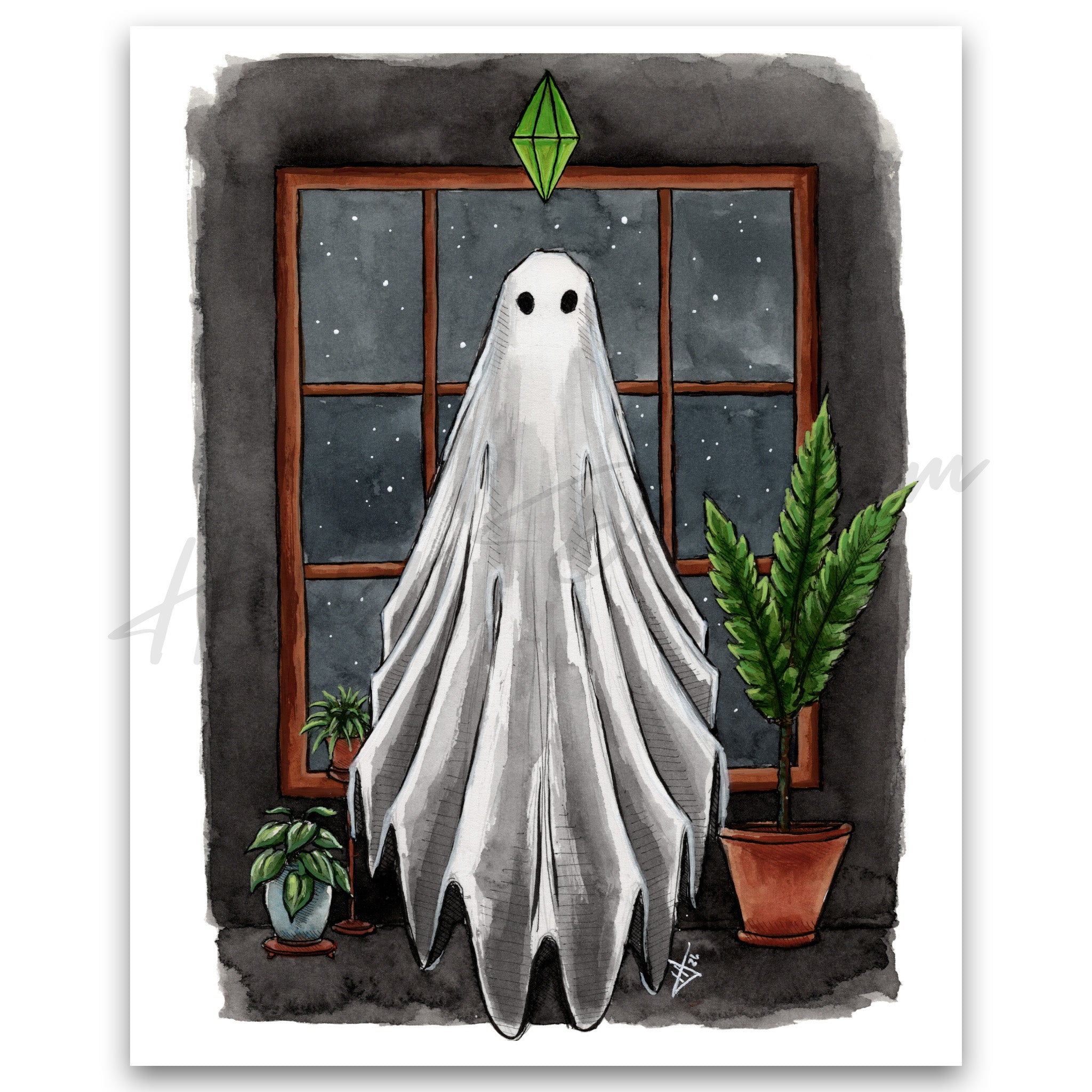 "Sim Ghost" Print