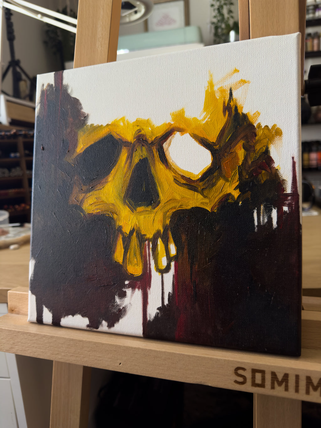 Skull Oil Canvas