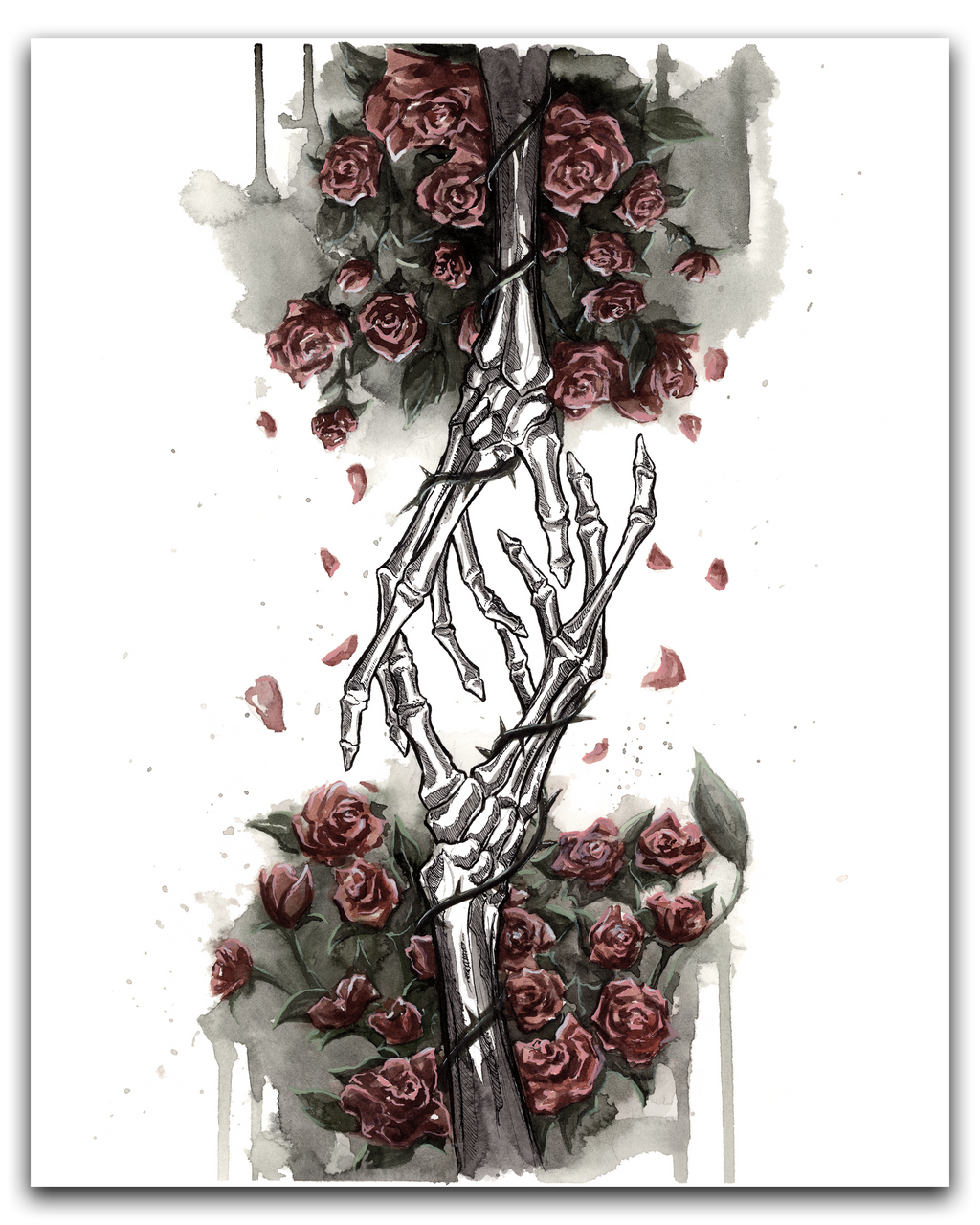 Thorns and Roses Print