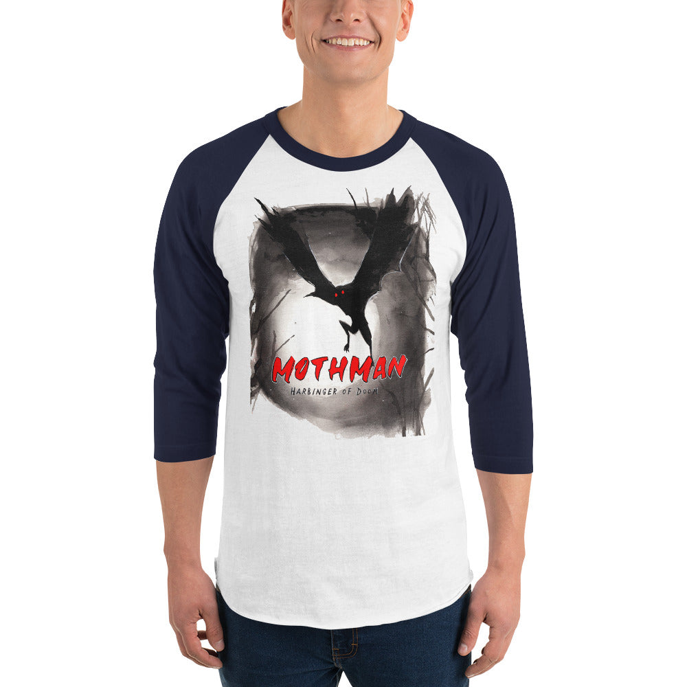 Mothman 3/4 Sleeve Raglan Shirt