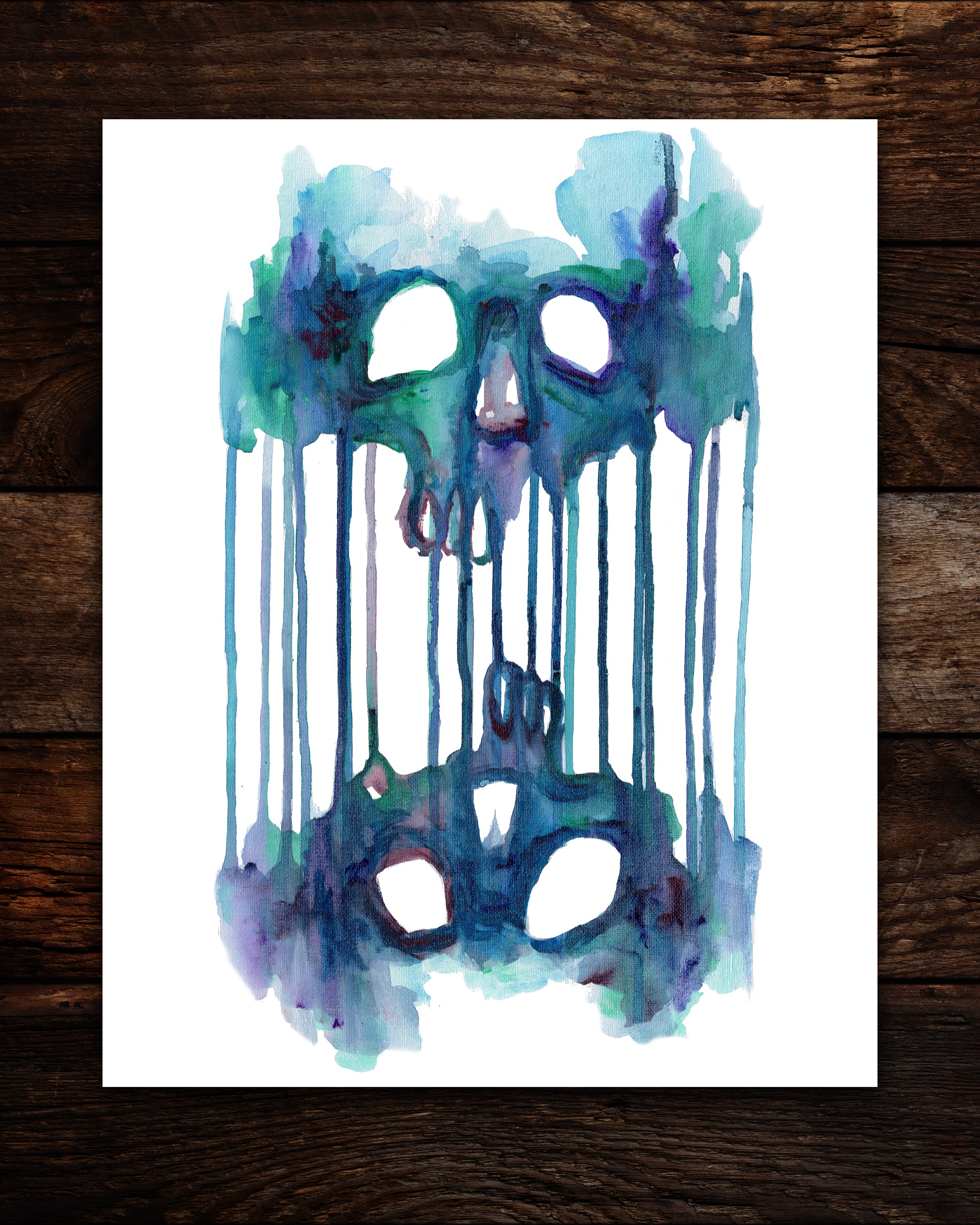 Double Skull Print