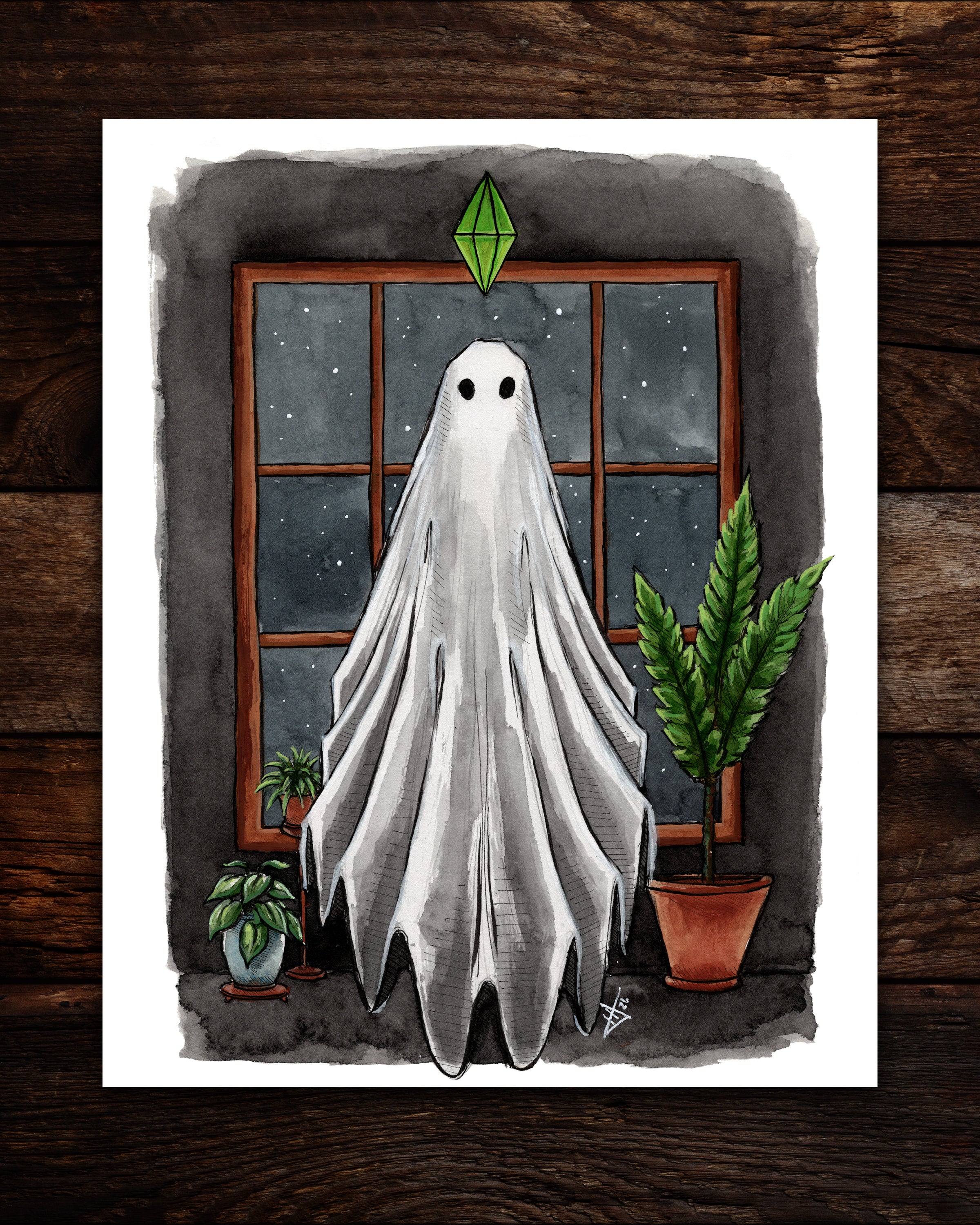 Sim Ghostie Print
