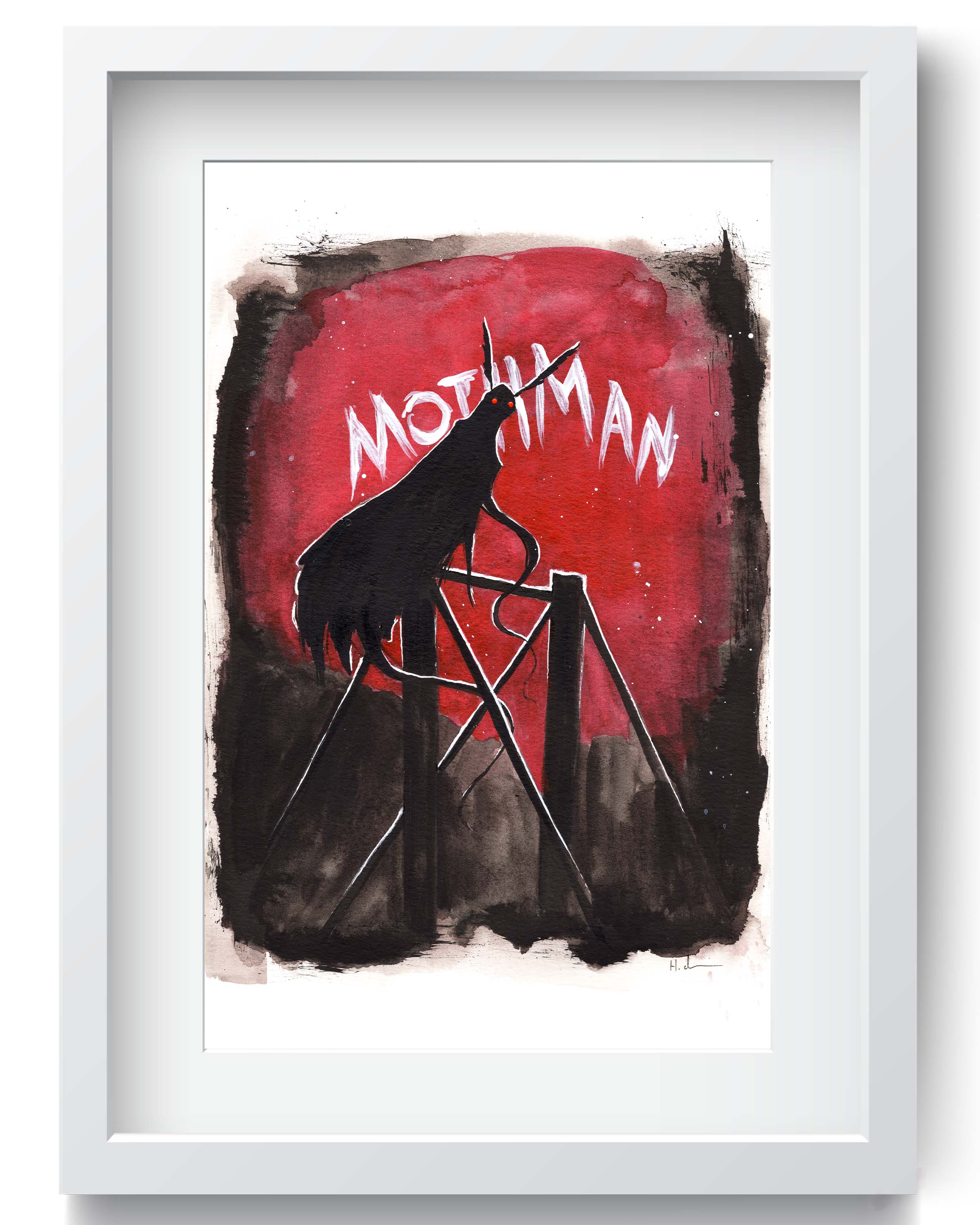 Mothman Red Print
